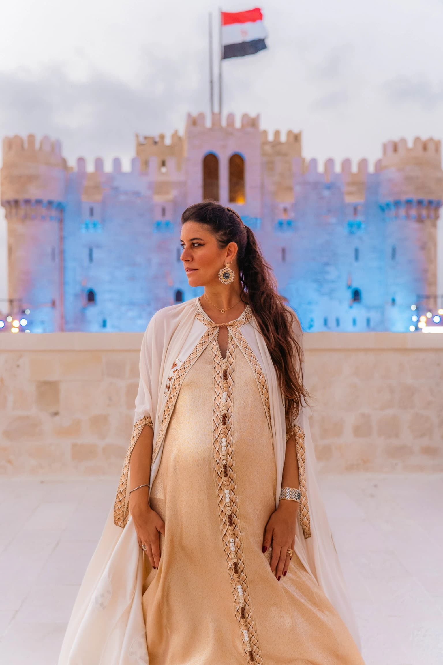 Farrah El Dibany at Alexandria's Qaitbay Photoshoot